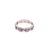 14K WG 0.37CTW DIAMOND WOVEN EYE RING